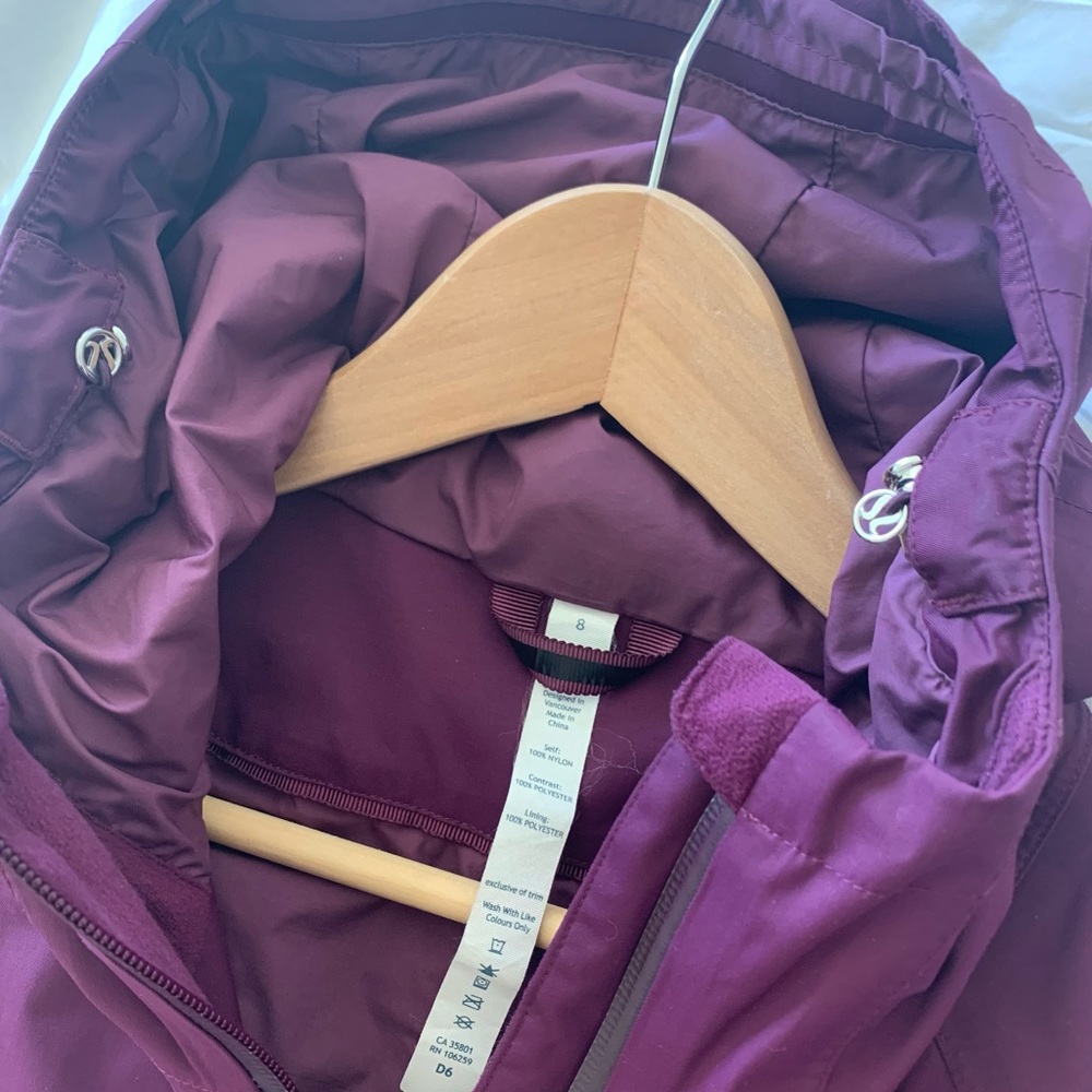 lululemon athletica Purple Trench Coat - Picture 6 of 6